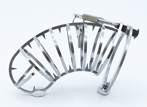 cage-chasteté-métal-picots-internes-bdsm
